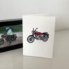 Motorbike Embroidered Card