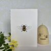 Bee Embroidered Card