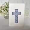 Spiritual Cross Embroidered Card