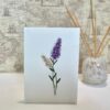 Hyacinth Flower Embroidered Card