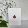 Ladybird Embroidered Card