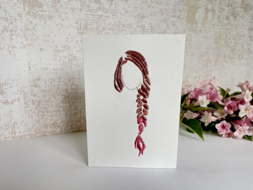 Head With Plait Card