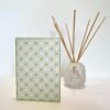 Green Sashiko Embroidered Card