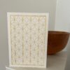 Yellow Sashiko Embroidered Card