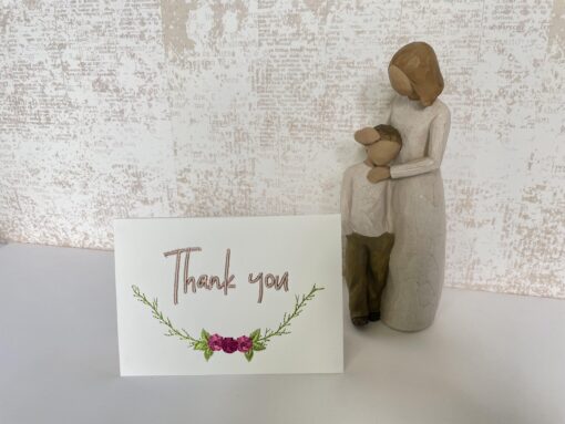 Thank You Embroidered Card