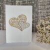 Entwined Hearts Embroidered Card