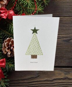 Noel Noel Embroidered Card